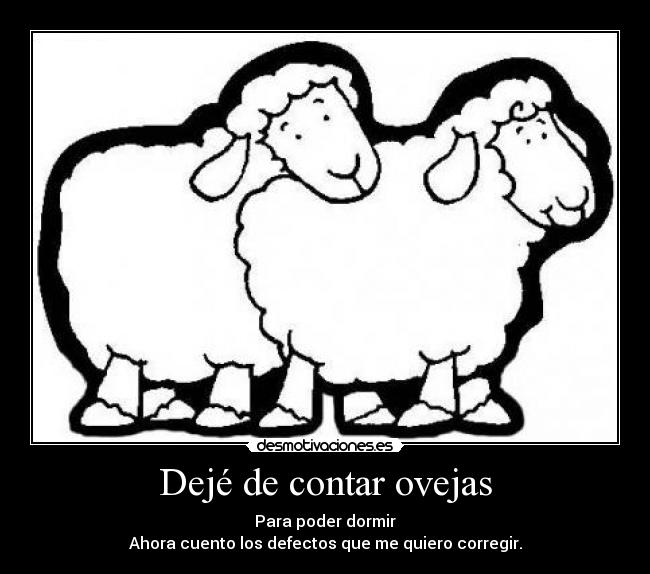 Dejé de contar ovejas -