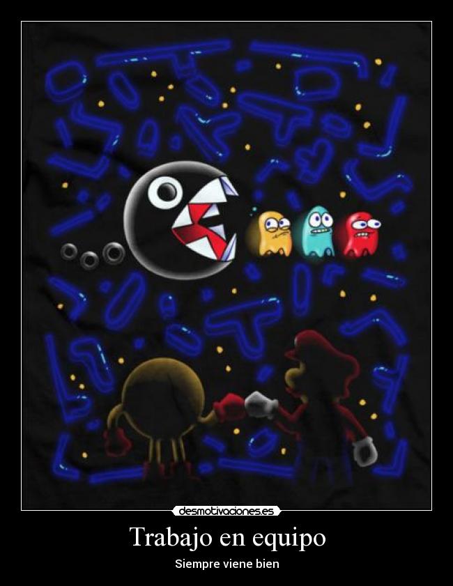 carteles trabajo pacman mario desmotivaciones