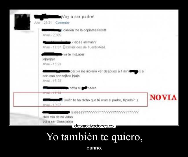 Yo también te quiero, -