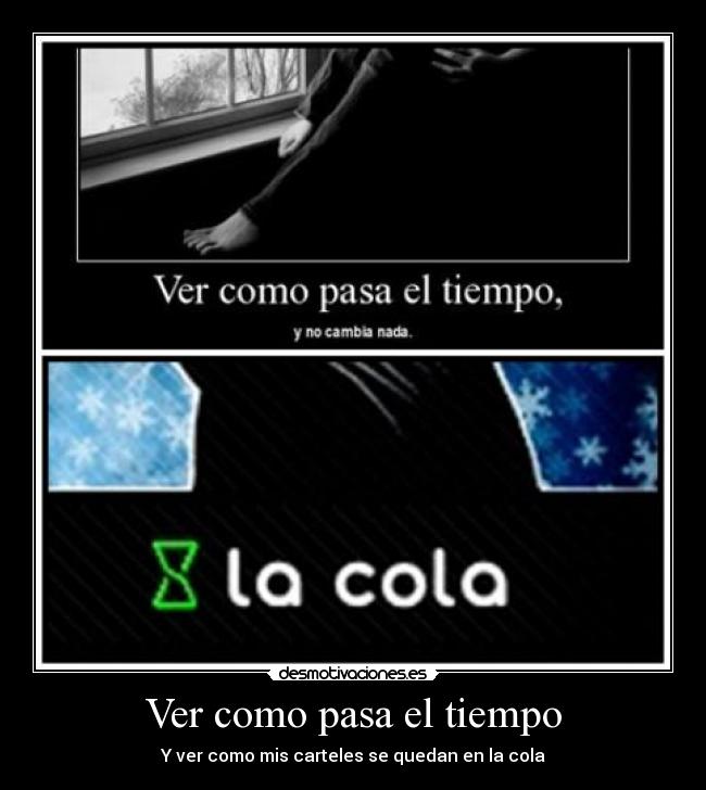 Ver como pasa el tiempo -