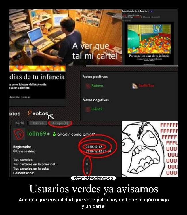 Usuarios verdes ya avisamos -