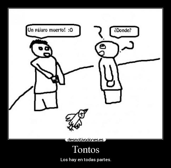 Tontos - Los hay en todas partes.