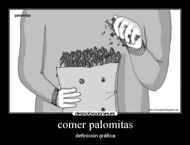 comer palomitas - definición gráfica