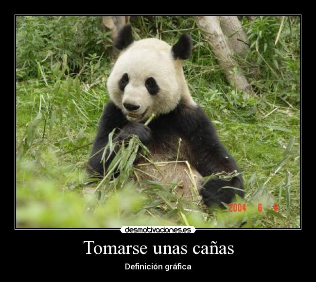 Tomarse unas cañas - Definición gráfica