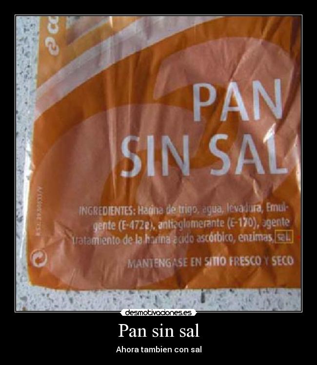 Pan sin sal - 