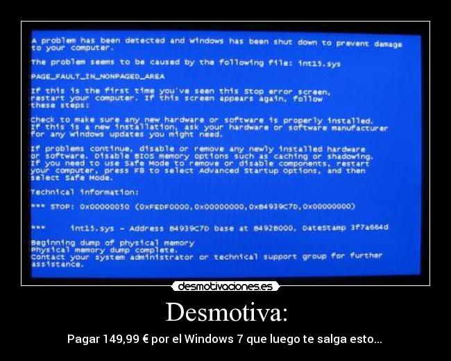Desmotiva: -