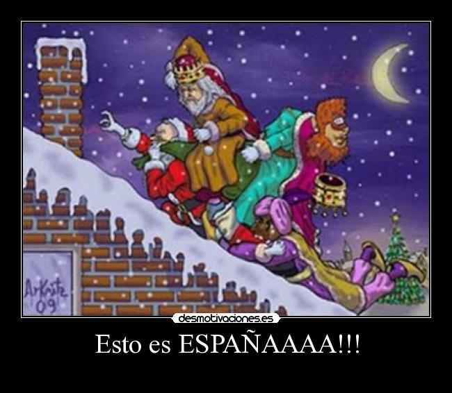 carteles reyes magos papa noel desmotivaciones