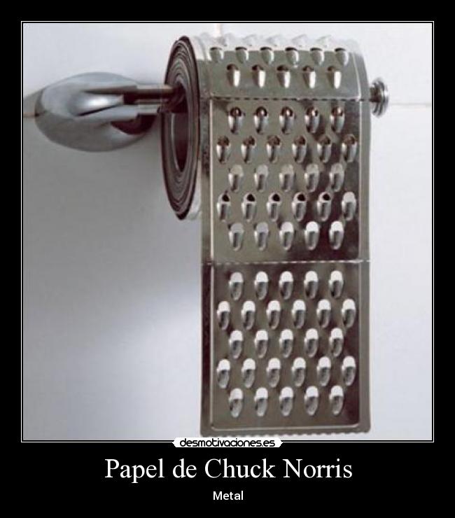 Papel de Chuck Norris - Metal