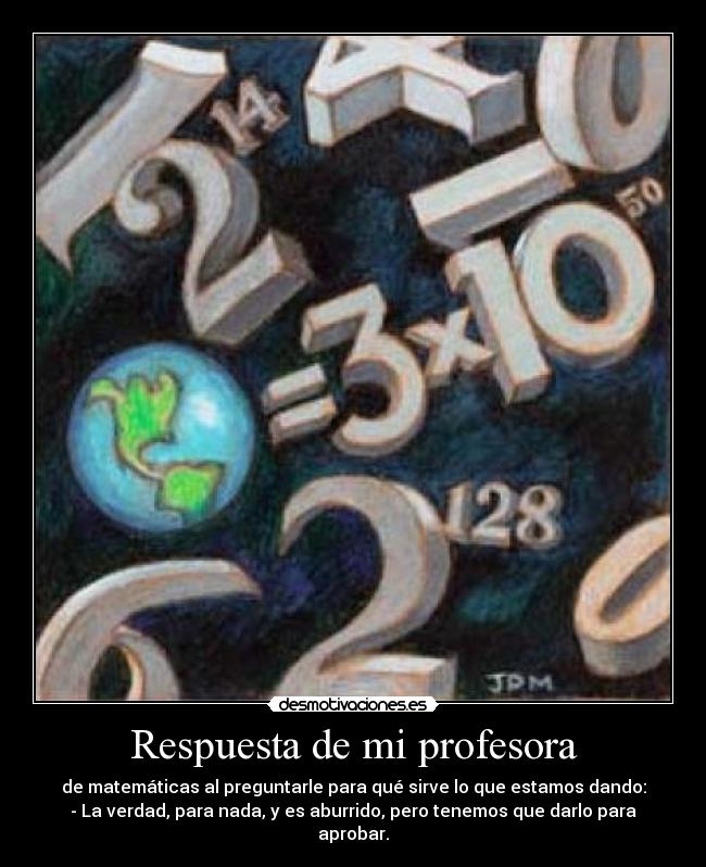 Respuesta de mi profesora - 