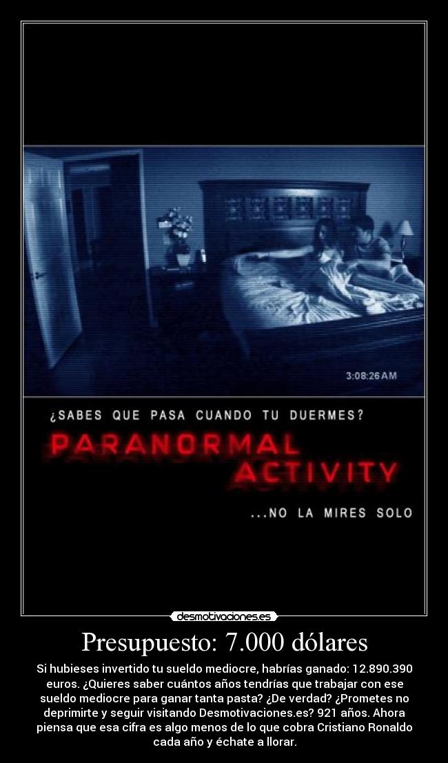 Presupuesto: 7.000 dólares - 