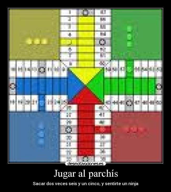 Jugar al parchís -