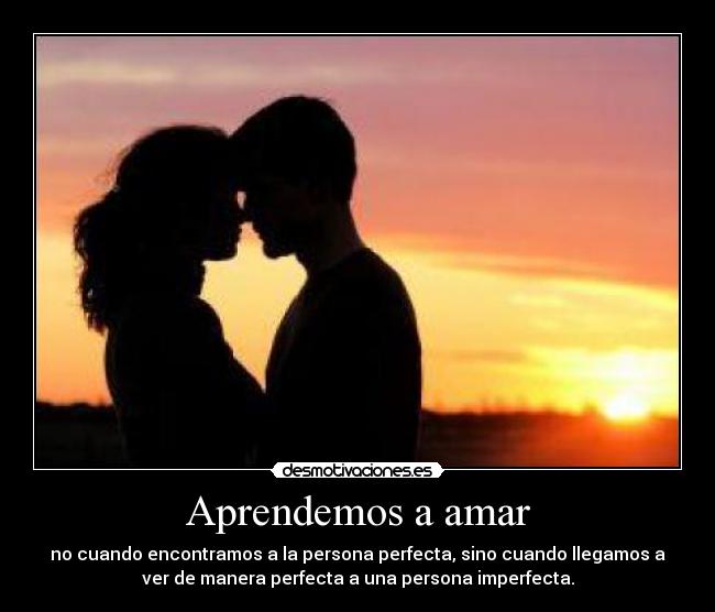 Aprendemos a amar -