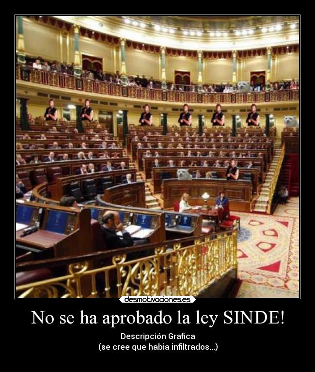 No se ha aprobado la ley SINDE! - 