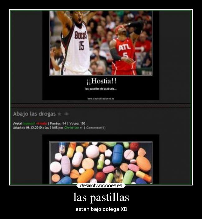 las pastillas -
