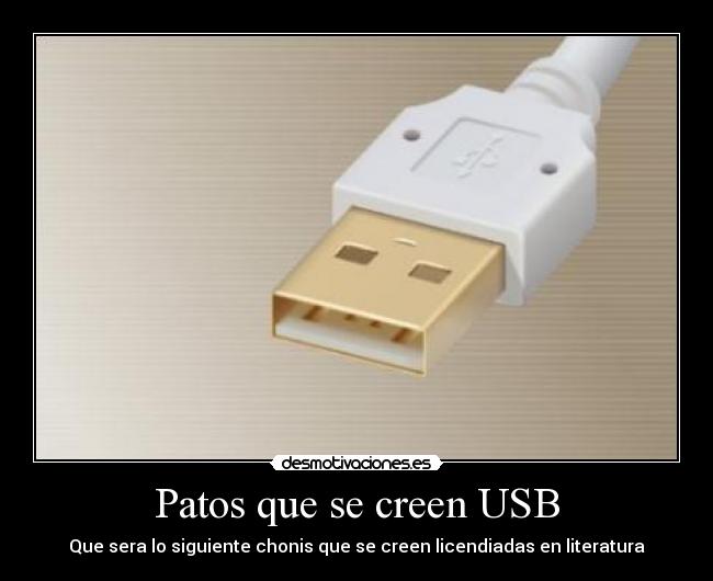 Patos que se creen USB - Que sera lo siguiente chonis que se creen licendiadas en literatura