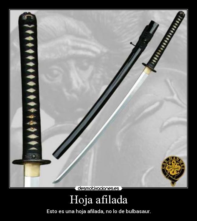 Hoja afilada -