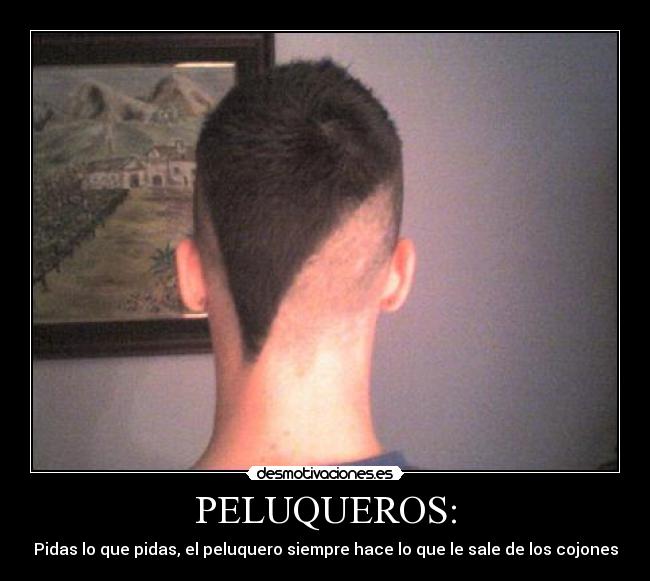 PELUQUEROS: - Pidas lo que pidas, el peluquero siempre hace lo que le sale de los cojones