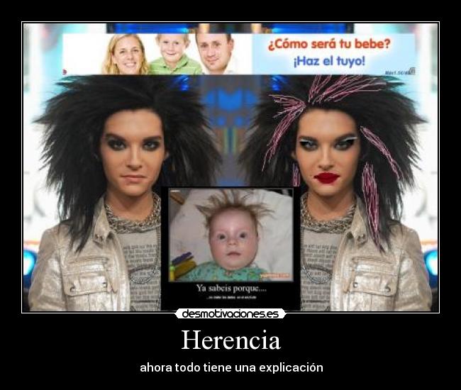 carteles pelos muy raros tokio hotel bebe desmotivaciones