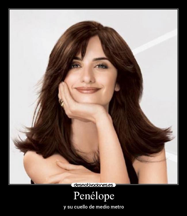 carteles penelope cruz cuello medio metro desmotivaciones