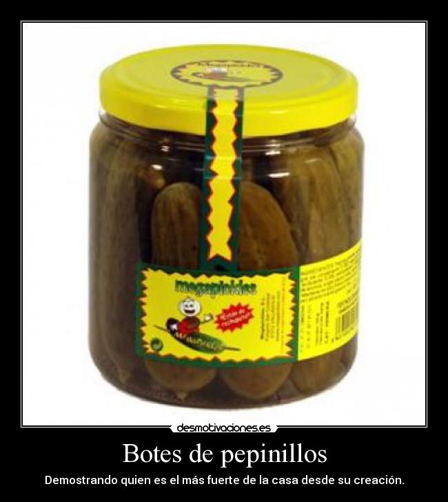 Botes de pepinillos - 