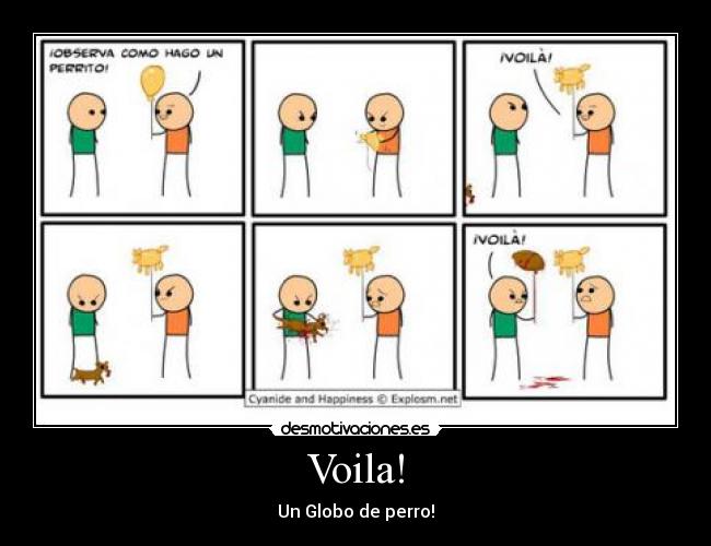 Voila! - Un Globo de perro!