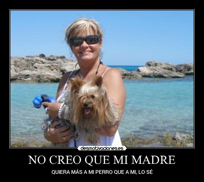 NO CREO QUE MI MADRE - QUIERA MÁS A MI PERRO QUE A MI, LO SÉ