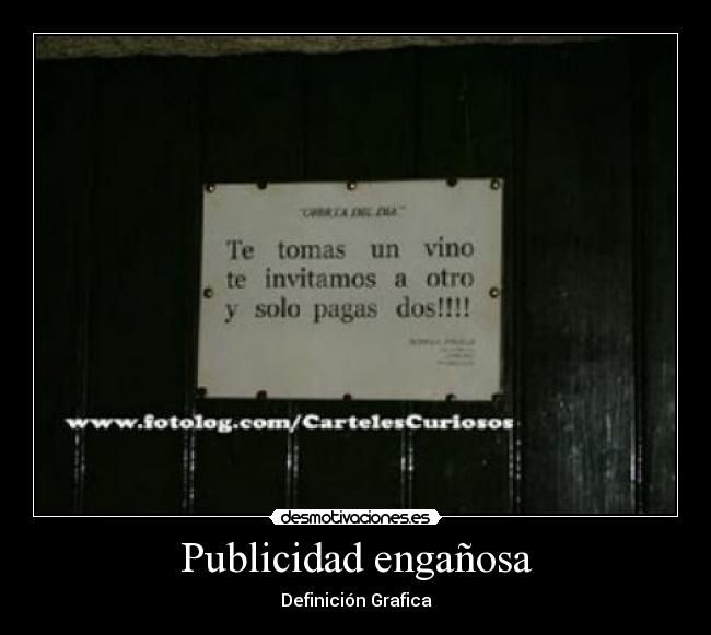 Publicidad engañosa - 