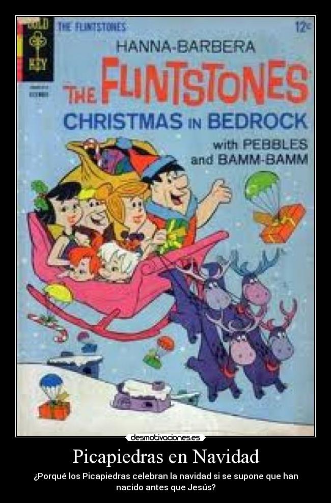 carteles navidad picapiedras desmotivaciones