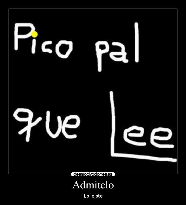 Admitelo - Lo leiste