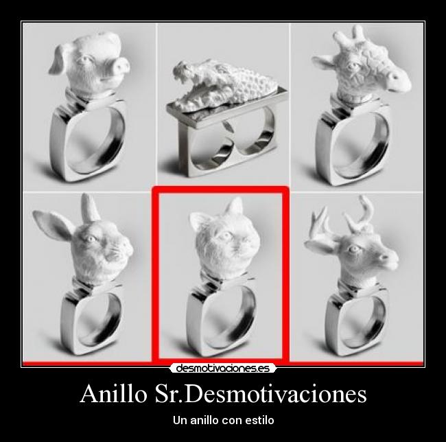 Anillo Sr.Desmotivaciones - Un anillo con estilo