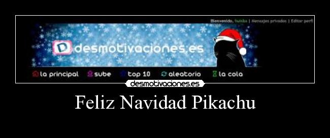 Feliz Navidad Pikachu - 