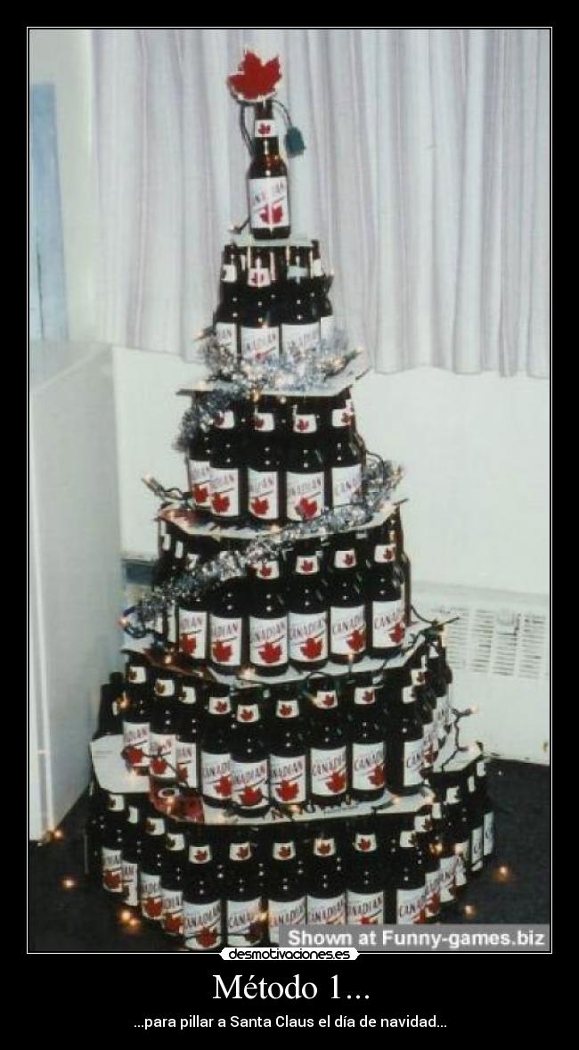 Método 1... - ...para pillar a Santa Claus el día de navidad...