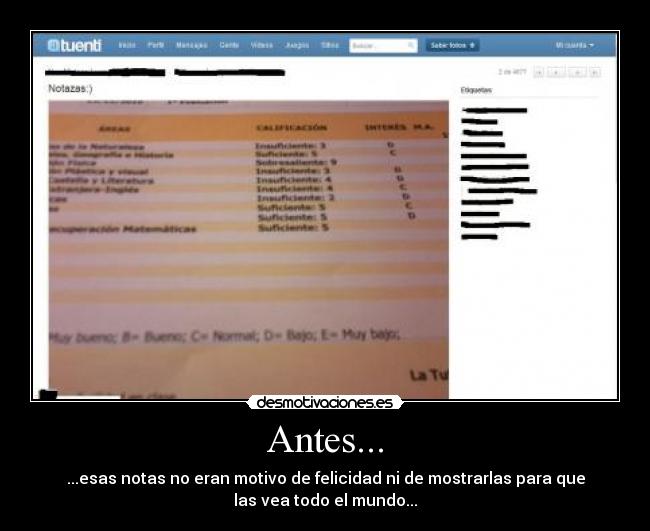 Antes... -