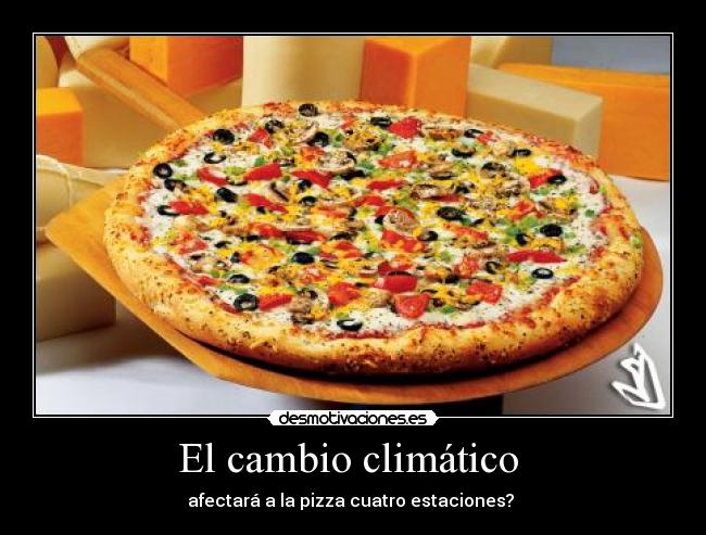 El cambio climático - afectará a la pizza cuatro estaciones?