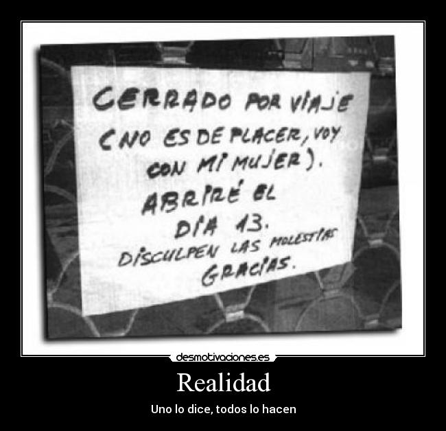 Realidad - Uno lo dice, todos lo hacen