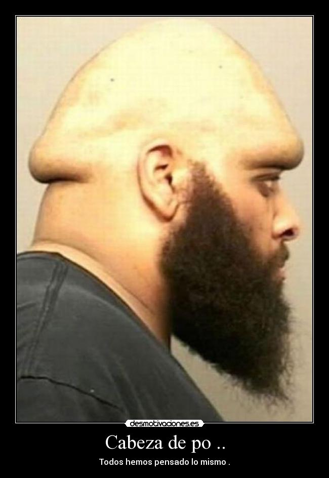 Cabeza de po .. - Todos hemos pensado lo mismo .