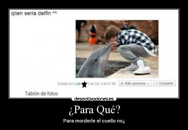 ¿Para Qué? - Para morderle el cuello no¿