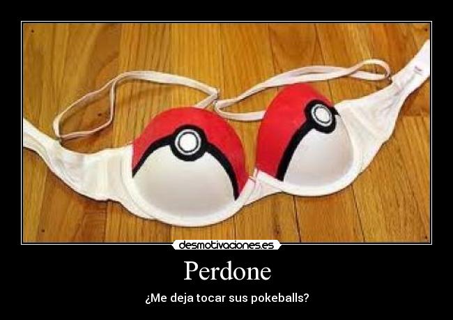 Perdone - ¿Me deja tocar sus pokeballs?