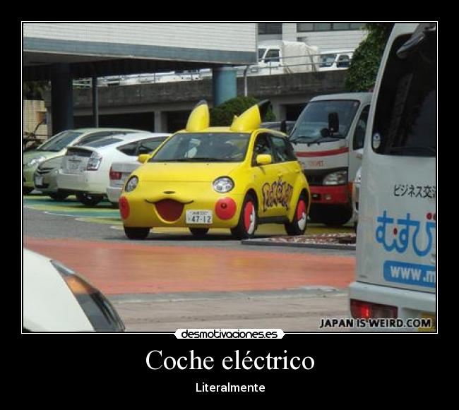 carteles coche electrico literalmente marco222 desmotivaciones