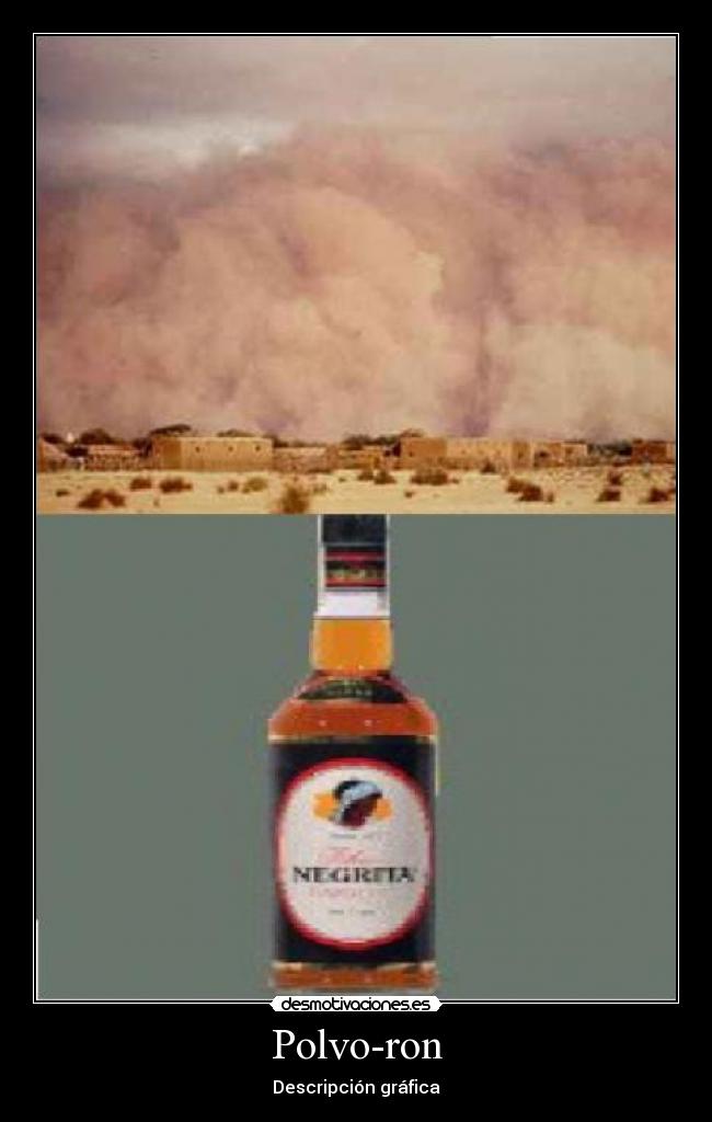 Polvo-ron - Descripción gráfica