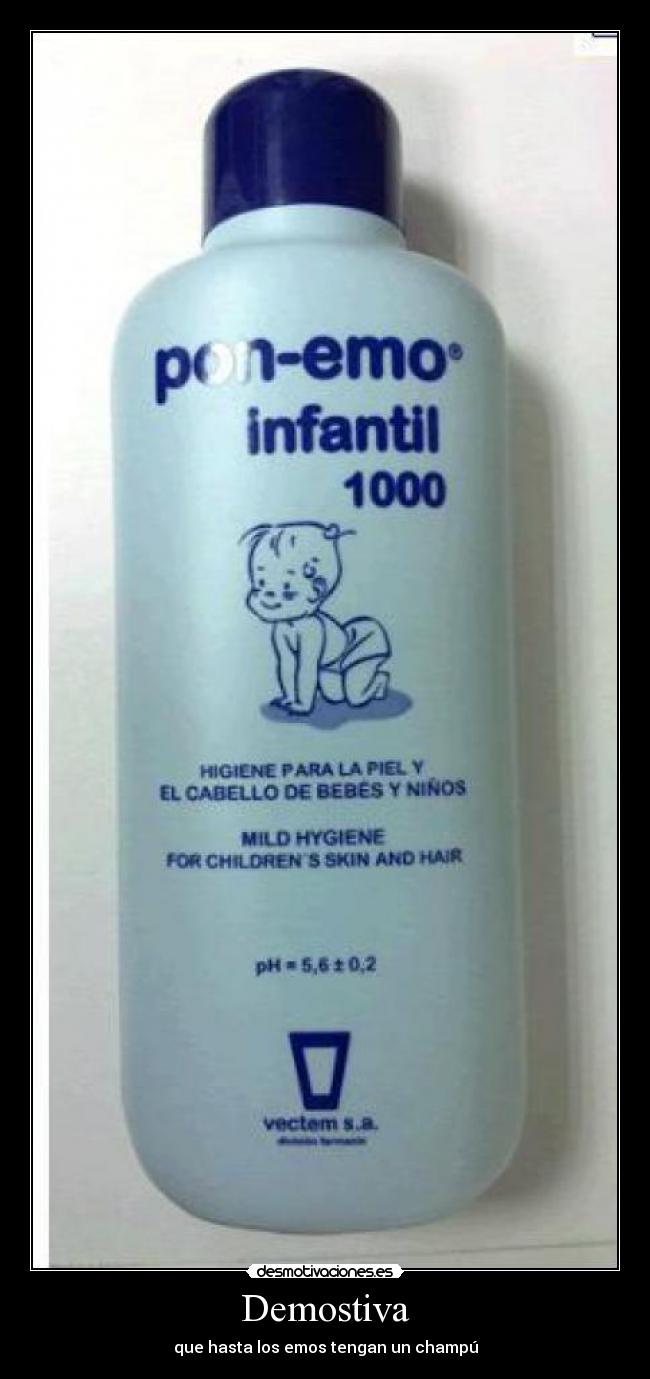 Demostiva - que hasta los emos tengan un champú