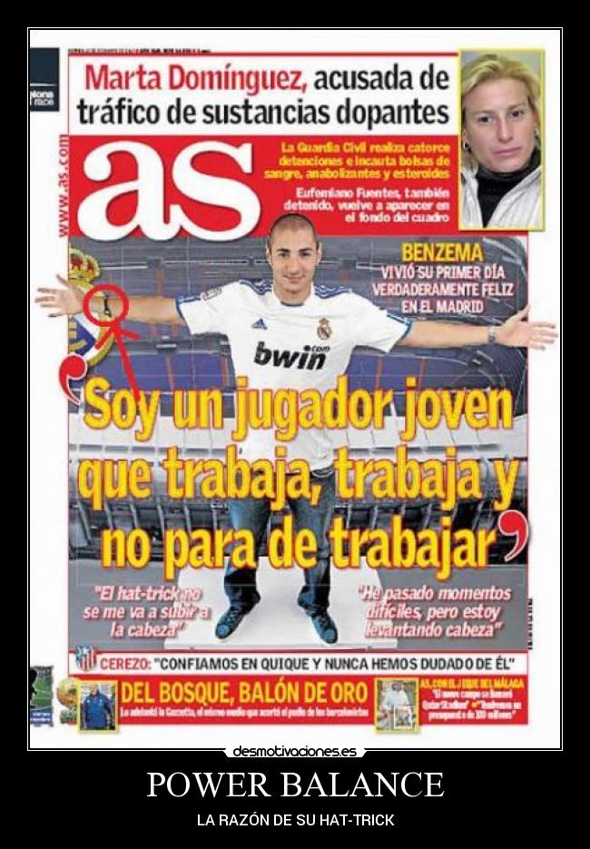 POWER BALANCE - LA RAZÓN DE SU HAT-TRICK