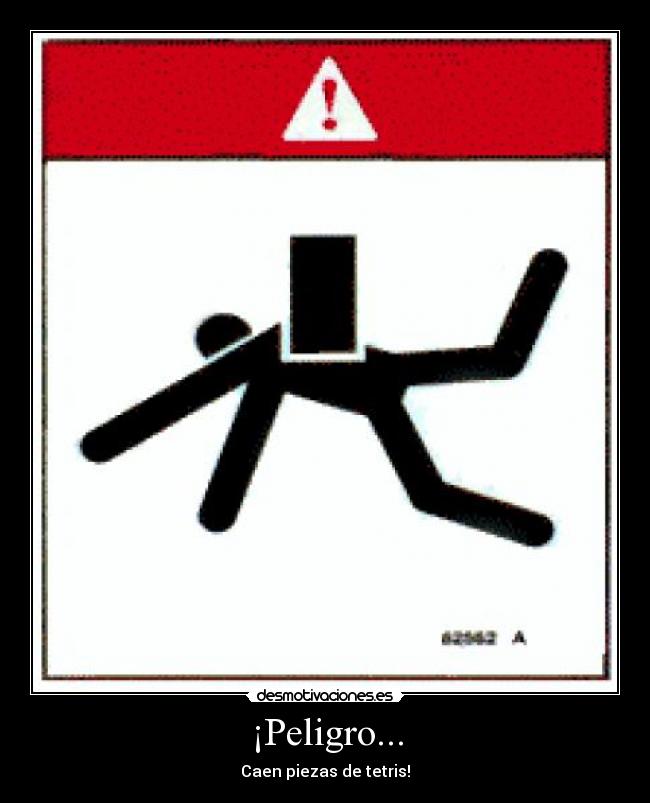 ¡Peligro... - Caen piezas de tetris!