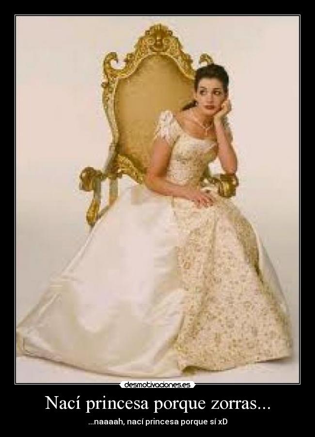 Nací princesa porque zorras... - 
