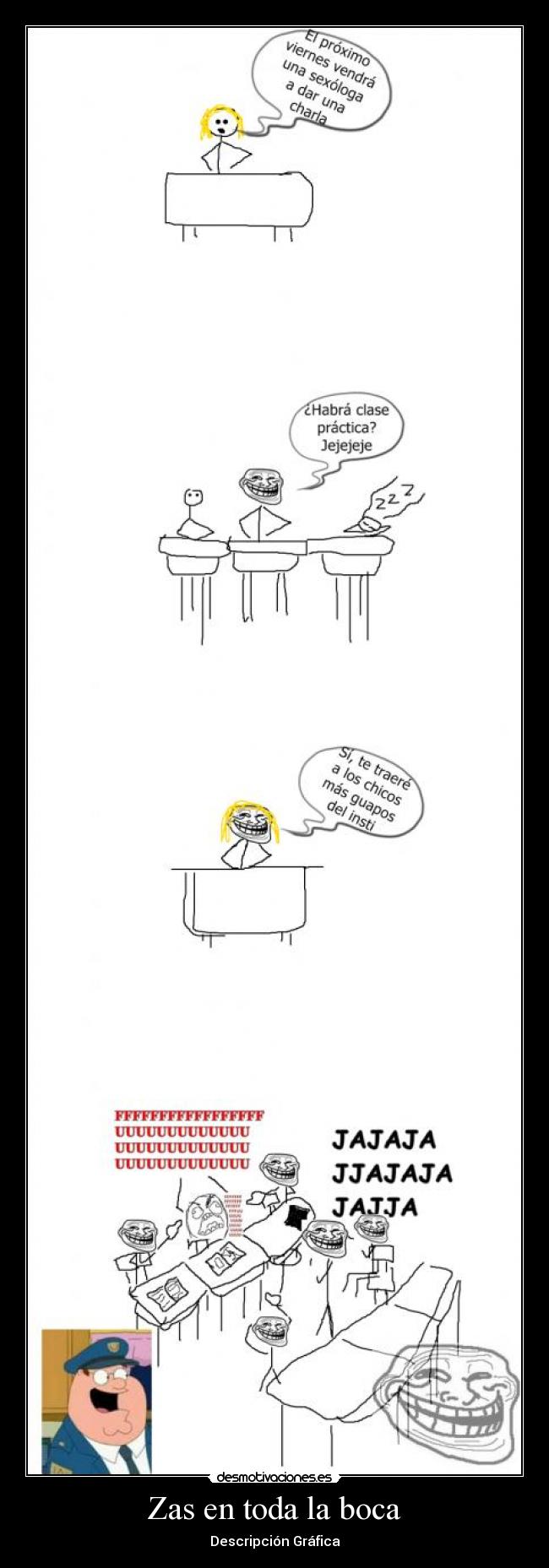 Zas en toda la boca - Descripción Gráfica