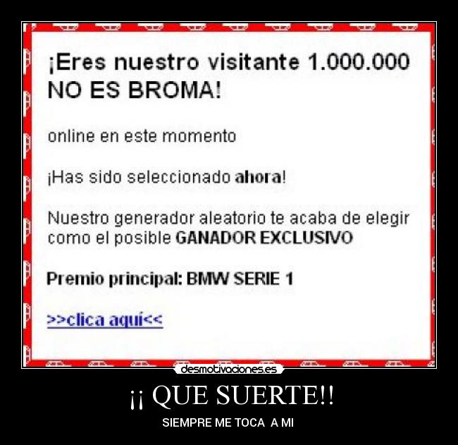 carteles suerte desmotivaciones