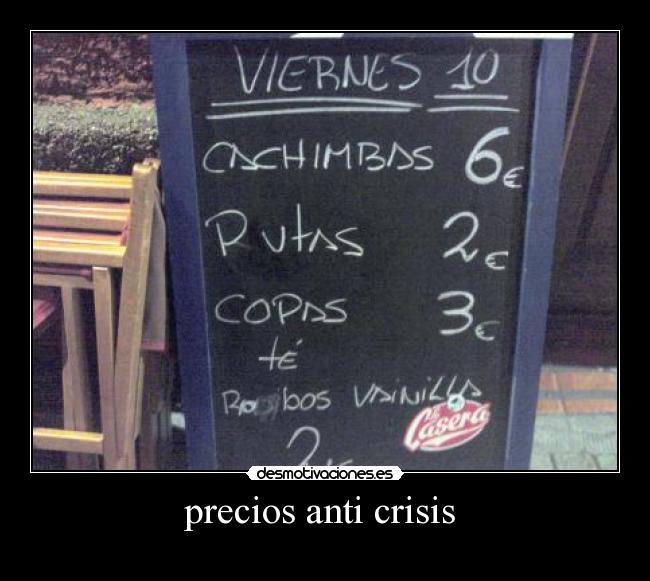 precios anti crisis  - 