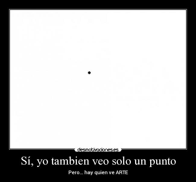 Sí, yo tambien veo solo un punto -
