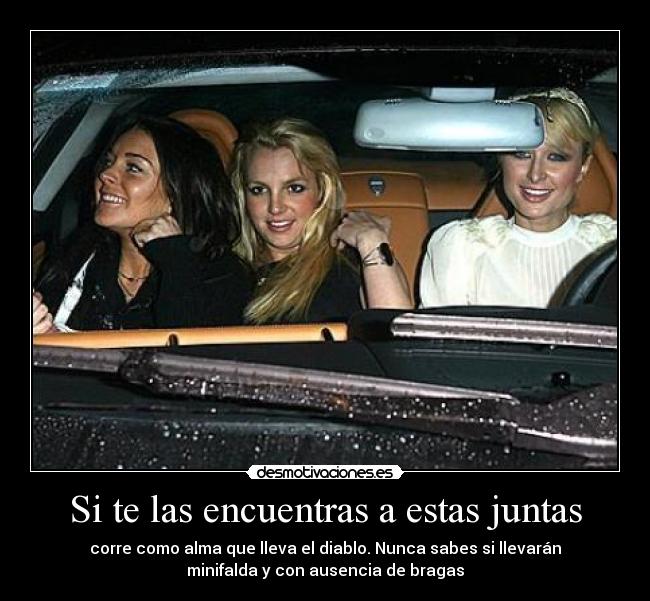 carteles lindsay britney paris acojonantes desmotivaciones