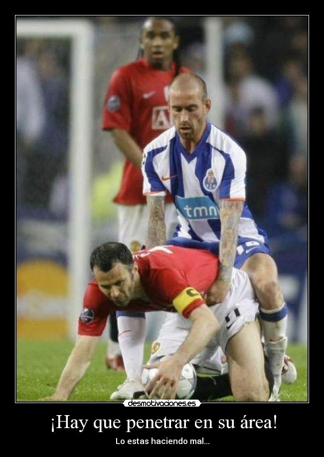 ¡Hay que penetrar en su área! -